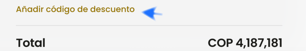 Paso 1 - Añadir código de descuento